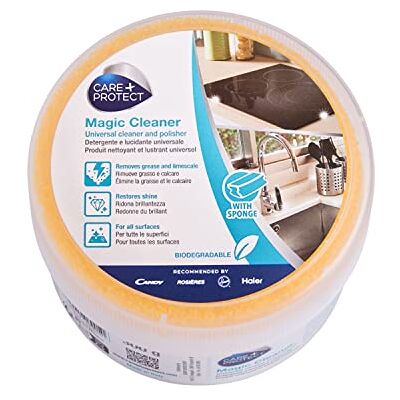CARE + PROTECT Limpiador y pulidor universal , para todas las superficies, elimina la grasa y la cal, restaura el brillo, 300 g, esponja incluida CARE + PROTECT Limpiador y pulidor universal , para todas las superficies, elimina la grasa y la cal, restaura el brillo, 300 g, esponja incluida