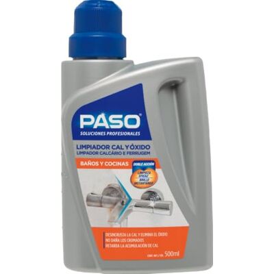 Paso Limpiador Cal y Óxido Doble Acción Desincrustante 500 ml Paso Limpiador Cal y Óxido Doble Acción Desincrustante 500 ml