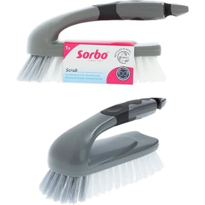 Sorbo Cepillo de Fregar, Gris, Regular Sorbo Cepillo de Fregar, Gris, Regular