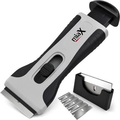 miaX Rasqueta Vitrocerámica Profesional Soft-Touch con Cuchillas Integradas miaX Rasqueta Vitrocerámica Profesional Soft-Touch con Cuchillas Integradas