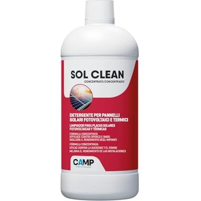 CAMP sol clean concentrado limpiador para placas solares, limpieza paneles fotovoltaicos, 1 l CAMP sol clean concentrado limpiador para placas solares, limpieza paneles fotovoltaicos, 1 l