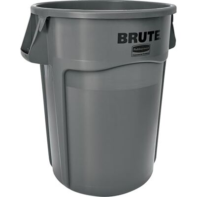 Rubbermaid Commercial Products Brute FG264360 – Cubo de basura con canales de ventilación, capacidad de 166, 5 l, gris Rubbermaid Commercial Products Brute FG264360 – Cubo de basura con canales de ventilación, capacidad de 166, 5 l, gris