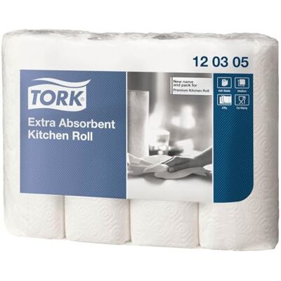 TORK Toallas de papel blancas - 4 rollos TORK Toallas de papel blancas - 4 rollos