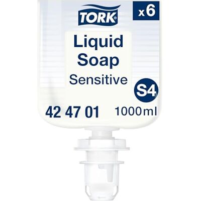 Jabón de Manos Tork - Líquido Sensible 1L Pack de 6 Jabón de Manos Tork - Líquido Sensible 1L Pack de 6
