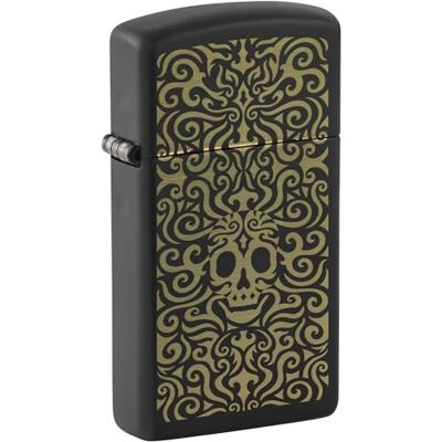 Zippo Mechero Skull Pirate Pattern, Black Matte, Laser Engrave Recargable Reutilizable Diseño Resistente al Viento Caja de Regalo Hecho en EE. UU. Zippo Mechero Skull Pirate Pattern, Black Matte, Laser Engrave Recargable Reutilizable Diseño Resistente al Viento Caja de Regalo Hecho en EE. UU.