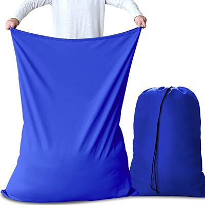 AiQInu Bolsa de Lavandería Plegable, 2 Unidades Grandes Bolsas de Ropa con Cordón, Organizador Material Antidesgarros para Cuarto de Lavado Cocina Dormitorio Hotel de Viaje 70 x 115cm AiQInu Bolsa de Lavandería Plegable, 2 Unidades Grandes Bolsas de Ropa con Cordón, Organizador Material Antidesgarros para Cuarto de Lavado Cocina Dormitorio Hotel de Viaje 70 x 115cm