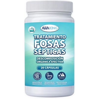 PLANTAWA AWAKING Tratamiento Fosas Sépticas 20 Cápsulas Pastillas con Bacterias Activas Mantenimiento Mensual y Eliminación de Olores Fácil Uso en Tuberías y WC Dosis Pre-Medidas PLANTAWA AWAKING Tratamiento Fosas Sépticas 20 Cápsulas Pastillas con Bacterias Activas Mantenimiento Mensual y Eliminación de Olores Fácil Uso en Tuberías y WC Dosis Pre-Medidas