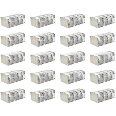 OFFICER PRODUCTS OFFICE PRODUCTS ZZ Toallas plegables recicladas, económicas/universales/para el hogar/oficina/baño/para inodoro/eficiente/absorbente/1 capa/4000 hojas/20 piezas/gris OFFICER PRODUCTS OFFICE PRODUCTS ZZ Toallas plegables recicladas, económicas/universales/para el hogar/oficina/baño/para inodoro/eficiente/absorbente/1 capa/4000 hojas/20 piezas/gris