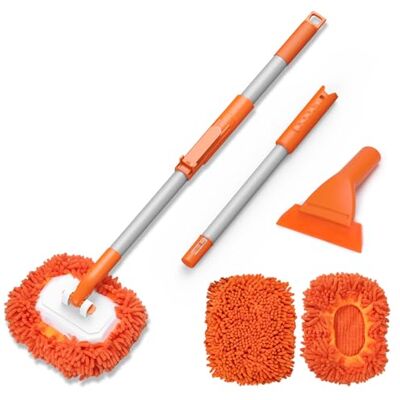 Alyvisun Cepillo para Lavar Coche Todas Las Estaciones con Rascador Hielo Alyvisun Cepillo para Lavar Coche Todas Las Estaciones con Rascador Hielo