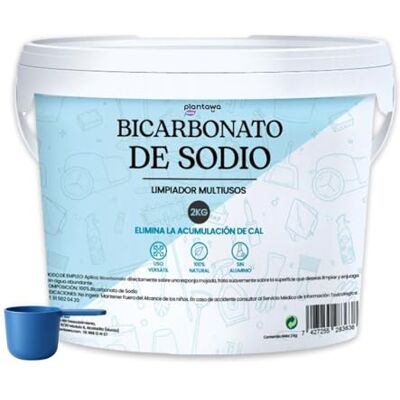 PLANTAWA Bicarbonato de Sodio 2kg Limpieza Multiusos en Cocina, Baño y Textiles Bicarbonato Sódico en Polvo de Alta Solubilidad Formato Familiar Baking Soda Limpieza PLANTAWA Bicarbonato de Sodio 2kg Limpieza Multiusos en Cocina, Baño y Textiles Bicarbonato Sódico en Polvo de Alta Solubilidad Formato Familiar Baking Soda Limpieza