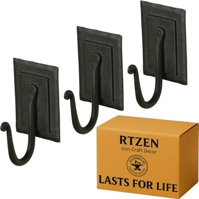 RTZEN Perchas de perchero para abrigos, sombreros, ropa, toallas, espaciosas decoraciones para el hogar, montaje en pared RTZEN Perchas de perchero para abrigos, sombreros, ropa, toallas, espaciosas decoraciones para el hogar, montaje en pared