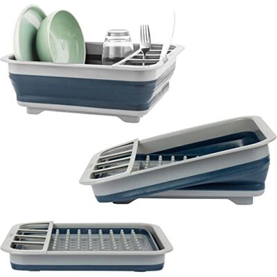 Beldray Collapsible Washing Up Bowl, Fits Most Sinks, Staycation Essential, Ideal for Camping, Touring and Caravanning, Space-Saving, Indoor/Outdoor Use, Foldable Accessory, Blue/Grey Beldray Collapsible Washing Up Bowl, Fits Most Sinks, Staycation Essential, Ideal for Camping, Touring and Caravanning, Space-Saving, Indoor/Outdoor Use, Foldable Accessory, Blue/Grey