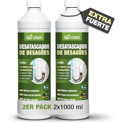 bio-chem CLEANTEC bio-chem Desatascador tuberias profesional líquido 2L bio-chem CLEANTEC bio-chem Desatascador tuberias profesional líquido 2L