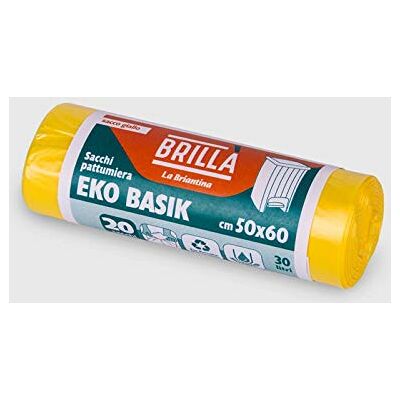 La Briantina Eko Basik Bolsas de basura para reciclaje, 50 x 60 cm, 30 litros, 20 bolsas La Briantina Eko Basik Bolsas de basura para reciclaje, 50 x 60 cm, 30 litros, 20 bolsas