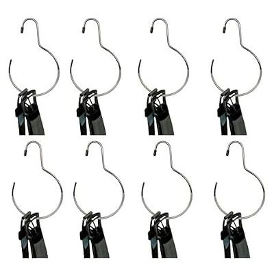 MSV Juego de 12 Perchas de Acero recubiertas de plástico para Cinturones, Corbatas y Accesorios Solución de Almacenamiento práctica, Resistente y Antideslizante 19,5 x 13,5 cm Gris MSV Juego de 12 Perchas de Acero recubiertas de plástico para Cinturones, Corbatas y Accesorios Solución de Almacenamiento práctica, Resistente y Antideslizante 19,5 x 13,5 cm Gris