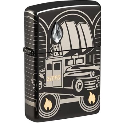 Zippo Sturmfeuerzeug Collectible of The Year Car 75th Anniversary, High Polish Black, Laser, Crystal, 360° Nachfüllbar Wiederverwendbar Windfestes Design Geschenkbox Made in USA Zippo Sturmfeuerzeug Collectible of The Year Car 75th Anniversary, High Polish Black, Laser, Crystal, 360° Nachfüllbar Wiederverwendbar Windfestes Design Geschenkbox Made in USA