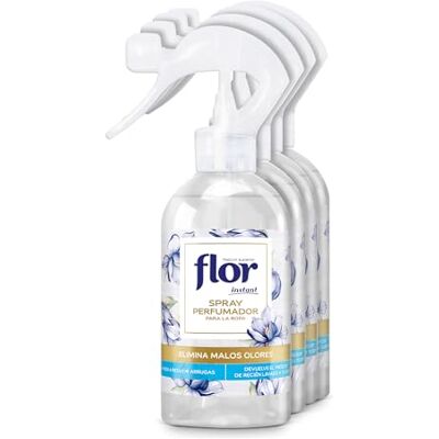 Flor Instant Perfume para la ropa, fragancia azul pack de 4 Flor Instant Perfume para la ropa, fragancia azul pack de 4