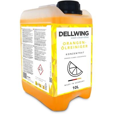 DELLWING Limpiador de aceite de naranja concentrado 10 l, limpiador universal con aceite de naranja, altamente concentrado, para cocina y suelos, fabricado en Alemania DELLWING Limpiador de aceite de naranja concentrado 10 l, limpiador universal con aceite de naranja, altamente concentrado, para cocina y suelos, fabricado en Alemania