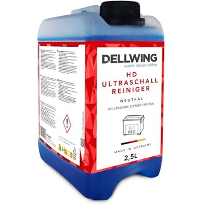 DELLWING HD Limpiador ultrasónico 2.5 l, concentrado neutro para limpieza de joyas, monedas y oro, fabricado en Alemania DELLWING HD Limpiador ultrasónico 2.5 l, concentrado neutro para limpieza de joyas, monedas y oro, fabricado en Alemania