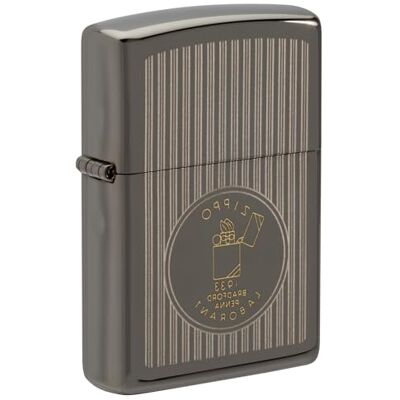 Zippo Sturmfeuerzeug Founder's Day, Black Ice, Laser Two-Tone Nachfüllbar Wiederverwendbar Windfestes Design Geschenkbox Made in USA Zippo Sturmfeuerzeug Founder's Day, Black Ice, Laser Two-Tone Nachfüllbar Wiederverwendbar Windfestes Design Geschenkbox Made in USA