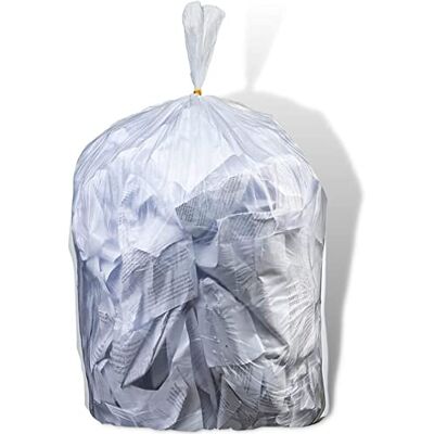 Plasticplace Bolsas de basura de 6 galones │ 6 micras │ Bolsas transparentes de alta densidad para latas de basura │ 20 pulgadas x 22 pulgadas (100 unidades) Plasticplace Bolsas de basura de 6 galones │ 6 micras │ Bolsas transparentes de alta densidad para latas de basura │ 20 pulgadas x 22 pulgadas (100 unidades)
