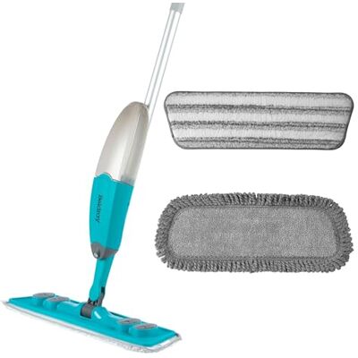 Beldray Antibac Pet Plus Mopa en seco y húmedo para Limpiar Suelos Duros de Vinilo/baldosas/Madera, 2 en 1 para Fregar y secar, Almohadillas Lavables, 450 ml Beldray Antibac Pet Plus Mopa en seco y húmedo para Limpiar Suelos Duros de Vinilo/baldosas/Madera, 2 en 1 para Fregar y secar, Almohadillas Lavables, 450 ml
