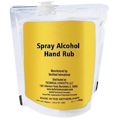Rubbermaid FN394 Spray manual sin perfumar 60% alcohol desinfectante de manos, capacidad de 400 ml, 15.001 mm x 7 mm x 12.499 mm, paquete de 12 Rubbermaid FN394 Spray manual sin perfumar 60% alcohol desinfectante de manos, capacidad de 400 ml, 15.001 mm x 7 mm x 12.499 mm, paquete de 12