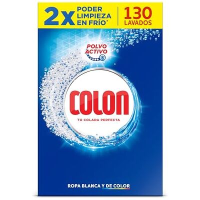 Colon Detergente Polvo, Azul, 130 Lavados, 130 Dosis Colon Detergente Polvo, Azul, 130 Lavados, 130 Dosis