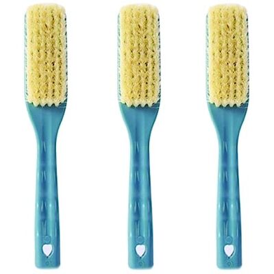 PARENCE .- Set de 3 Cepillos para Fregar con Cerda Templada con Mango/Multiusos Limpia Zapatos, Vajilla, Fregaderos, Lavabos, Manicura, Superficies 17x3,5 cm (Azul) PARENCE .- Set de 3 Cepillos para Fregar con Cerda Templada con Mango/Multiusos Limpia Zapatos, Vajilla, Fregaderos, Lavabos, Manicura, Superficies 17x3,5 cm (Azul)