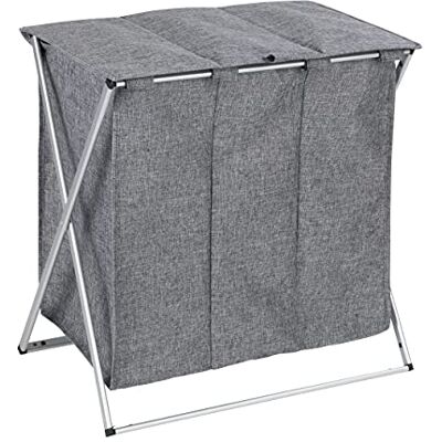 Wenko Pongotodo Trio Top gris mezclado cesta para la ropa Capacidad: 118 l, Poliéster, 57 x 57 x 38 cm, Gris Wenko Pongotodo Trio Top gris mezclado cesta para la ropa Capacidad: 118 l, Poliéster, 57 x 57 x 38 cm, Gris
