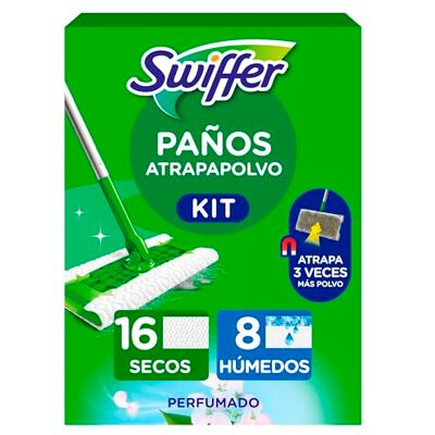 Swiffer - Kit inicial - 16 paños Swiffer - Kit inicial - 16 paños