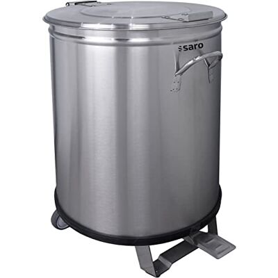 SARO Cubo de basura 95 L con pedal y tapa de cierre suave MPS 95 SARO Cubo de basura 95 L con pedal y tapa de cierre suave MPS 95