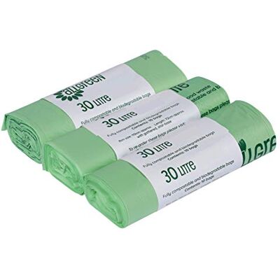 All-Green Bolsas de Basura biodegradables y compostables (30 L, 30 Unidades) All-Green Bolsas de Basura biodegradables y compostables (30 L, 30 Unidades)