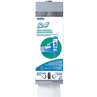 Scott Mega láser sistema – Dispensador de servilletas (09023), para desechables servilletas de papel, 8 "x 22,6 x 5.7," 1 Kit/caso Scott Mega láser sistema – Dispensador de servilletas (09023), para desechables servilletas de papel, 8 "x 22,6 x 5.7," 1 Kit/caso