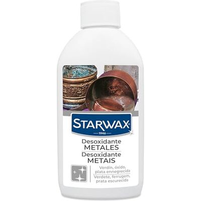 STARWAX Desoxidante para Metales, 250ml Elimina las manchas intensas de oxidación, decapante previo a la limpieza, uso puntual, sin perfume STARWAX Desoxidante para Metales, 250ml Elimina las manchas intensas de oxidación, decapante previo a la limpieza, uso puntual, sin perfume