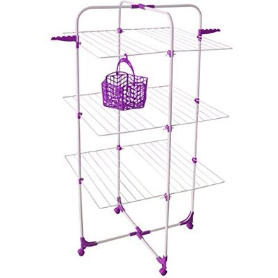 MSV Ms134 tendedero Vertical, 3 Niveles, con Accesorios, Metal Pintado, Col... MSV Ms134 tendedero Vertical, 3 Niveles, con Accesorios, Metal Pintado, Col...