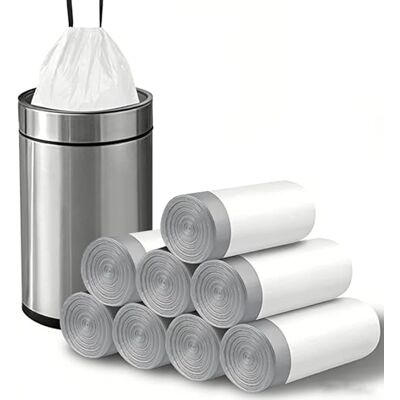 YEAUPE PRO Bolsas de Basura 50L con Cordón, 120 Unidades Extra Resistentes, Tamaño XL 66 x 78 cm, Blancas, Precortadas y Antifugas, para Cubo de Basura Grande, Cocina, Oficina y Hogar YEAUPE PRO Bolsas de Basura 50L con Cordón, 120 Unidades Extra Resistentes, Tamaño XL 66 x 78 cm, Blancas, Precortadas y Antifugas, para Cubo de Basura Grande, Cocina, Oficina y Hogar