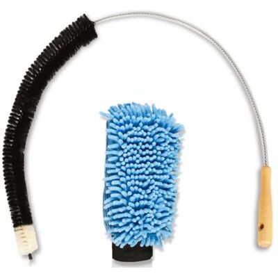 Revol Cepillo para radiadores + Guante, 120 cm, Cepillo para calefacción con cerdas de Pelo de Cabra, Ideal para la Limpieza de radiadores Planos Revol Cepillo para radiadores + Guante, 120 cm, Cepillo para calefacción con cerdas de Pelo de Cabra, Ideal para la Limpieza de radiadores Planos