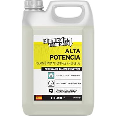 Chemical Trade Store Champú Detergente para Alfombras y Moquetas 2.5L Solución de Limpieza Profunda para Alfombras Moquetas Tapicería y Telas Elimina Manchas y Olores Chemical Trade Store Champú Detergente para Alfombras y Moquetas 2.5L Solución de Limpieza Profunda para Alfombras Moquetas Tapicería y Telas Elimina Manchas y Olores