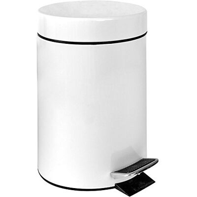 Garcia de Pou García de Pou 162.22 Cubo Pedal Con Receptáculo en El Interior, 20 Litros, 29.3 x 45.4 cm, 1 unidades, Blanco Garcia de Pou García de Pou 162.22 Cubo Pedal Con Receptáculo en El Interior, 20 Litros, 29.3 x 45.4 cm, 1 unidades, Blanco