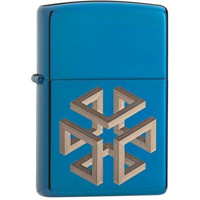 Zippo Mechero, latón, Azul Pulido-Caja isométrica, Original Pocketsize, High Polish Blue Isometric Box Zippo Mechero, latón, Azul Pulido-Caja isométrica, Original Pocketsize, High Polish Blue Isometric Box