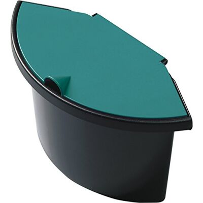 Helit Uso Para Papelera (Linear, 2 L, Negro/Tapa Verde Helit Uso Para Papelera (Linear, 2 L, Negro/Tapa Verde