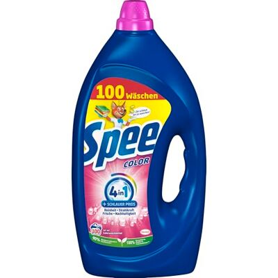 Spee Aktiv Gel Color 4 + 1 Detergente (100 lavados), detergente líquido con fórmula 4 + 1 que combina pureza, luminosidad, frescura y sostenibilidad, 20° 60 °C Spee Aktiv Gel Color 4 + 1 Detergente (100 lavados), detergente líquido con fórmula 4 + 1 que combina pureza, luminosidad, frescura y sostenibilidad, 20° 60 °C