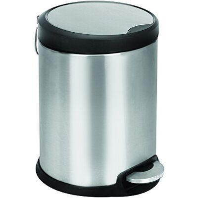 MSV MS979/ Papelera con Pedal Acero Inoxidable, 19,5 x 19,5 x 26 cm MSV MS979/ Papelera con Pedal Acero Inoxidable, 19,5 x 19,5 x 26 cm