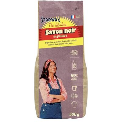 STARWAX THE FABULOUS Jabón lubricante en polvo Elimina la grasa de la cocina Hace que los suelos brillen Disuelve las manchas de tejidos y mucho más 100% de origen natural 500 g Producto STARWAX THE FABULOUS Jabón lubricante en polvo Elimina la grasa de la cocina Hace que los suelos brillen Disuelve las manchas de tejidos y mucho más 100% de origen natural 500 g Producto