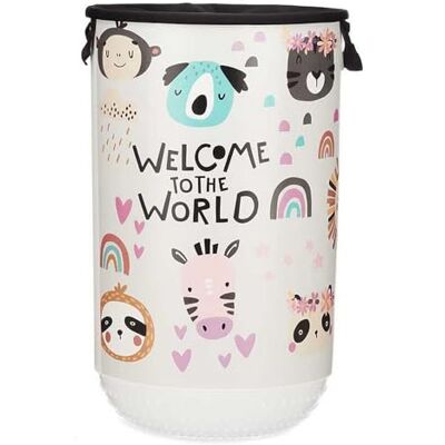 kipit Cesto para la Ropa Sucia World Tela Plástico 40 L (34 x 52,5 x 34 cm) kipit Cesto para la Ropa Sucia World Tela Plástico 40 L (34 x 52,5 x 34 cm)