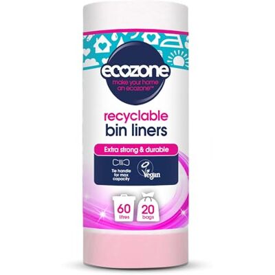 Ecozone Bolsas de basura (60 lt, 20 unidades) Ecozone Bolsas de basura (60 lt, 20 unidades)