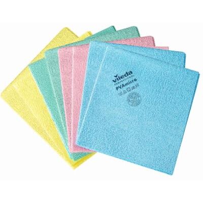 Vileda Professional ,PVAmicro Bayeta Microfibra Multicolor,8uds, Sin Rastros Vileda Professional ,PVAmicro Bayeta Microfibra Multicolor,8uds, Sin Rastros