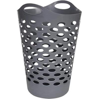 Well Home - Cesto de ropa sucia gris - 60L Well Home - Cesto de ropa sucia gris - 60L