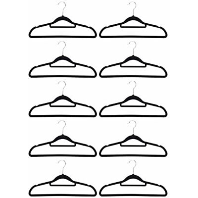 Beldray LA063717GRYEU Perchas De Terciopelo para La Ropa Que Pack De 10, Colgar Abrigos, Camisas, Accesorios, Vestidos Y Trajes, Perchas Que Ahorran Espacio, Negro Beldray LA063717GRYEU Perchas De Terciopelo para La Ropa Que Pack De 10, Colgar Abrigos, Camisas, Accesorios, Vestidos Y Trajes, Perchas Que Ahorran Espacio, Negro